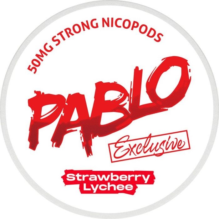  Pablo Exclusive Strawberry Lychee 50mg Sleeve of 10