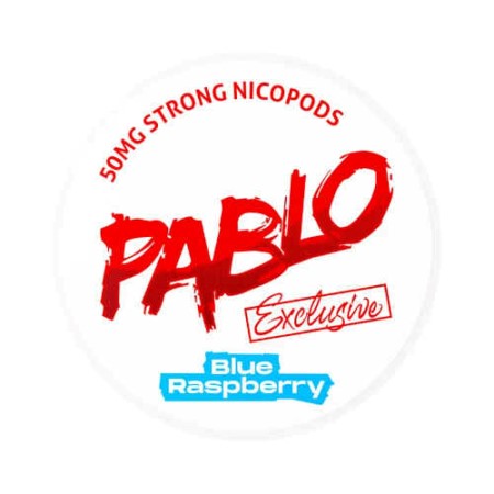  Pablo Exclusive Blue Raspberry 50mg Sleeve of 10
