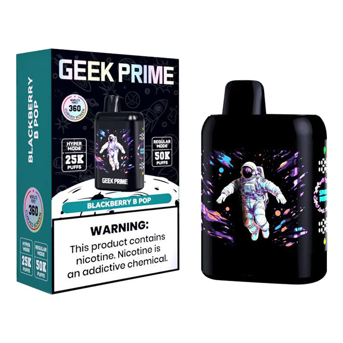 Geek Prime Blackberry B Pop 50K Puffs Disposable Vape Ct 5