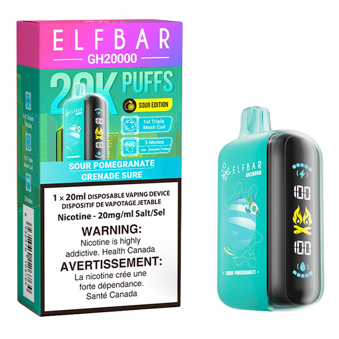 Sour Pomegranate Elfbar GH20000 Puffs Disposable Vape Ct-5