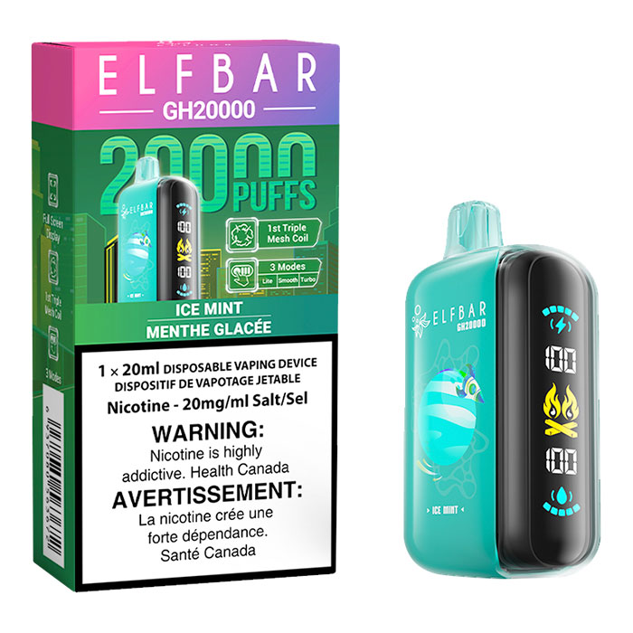 Ice Mint Elfbar GH20000 Puffs Disposable Vape Ct-5