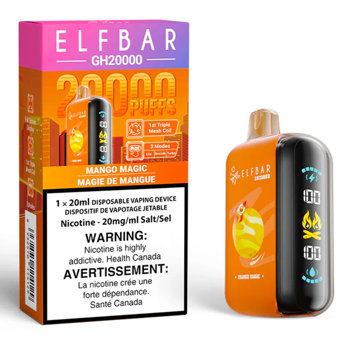 Mango Magic Elfbar GH20000 Puffs Disposable Vape Ct-5