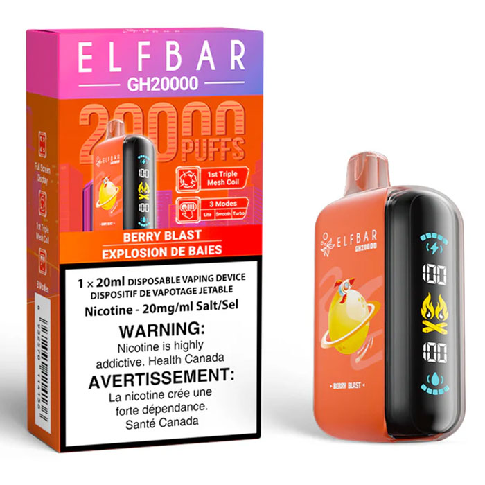 Berry Blast Elfbar GH20000 Puffs Disposable Vape Ct-5