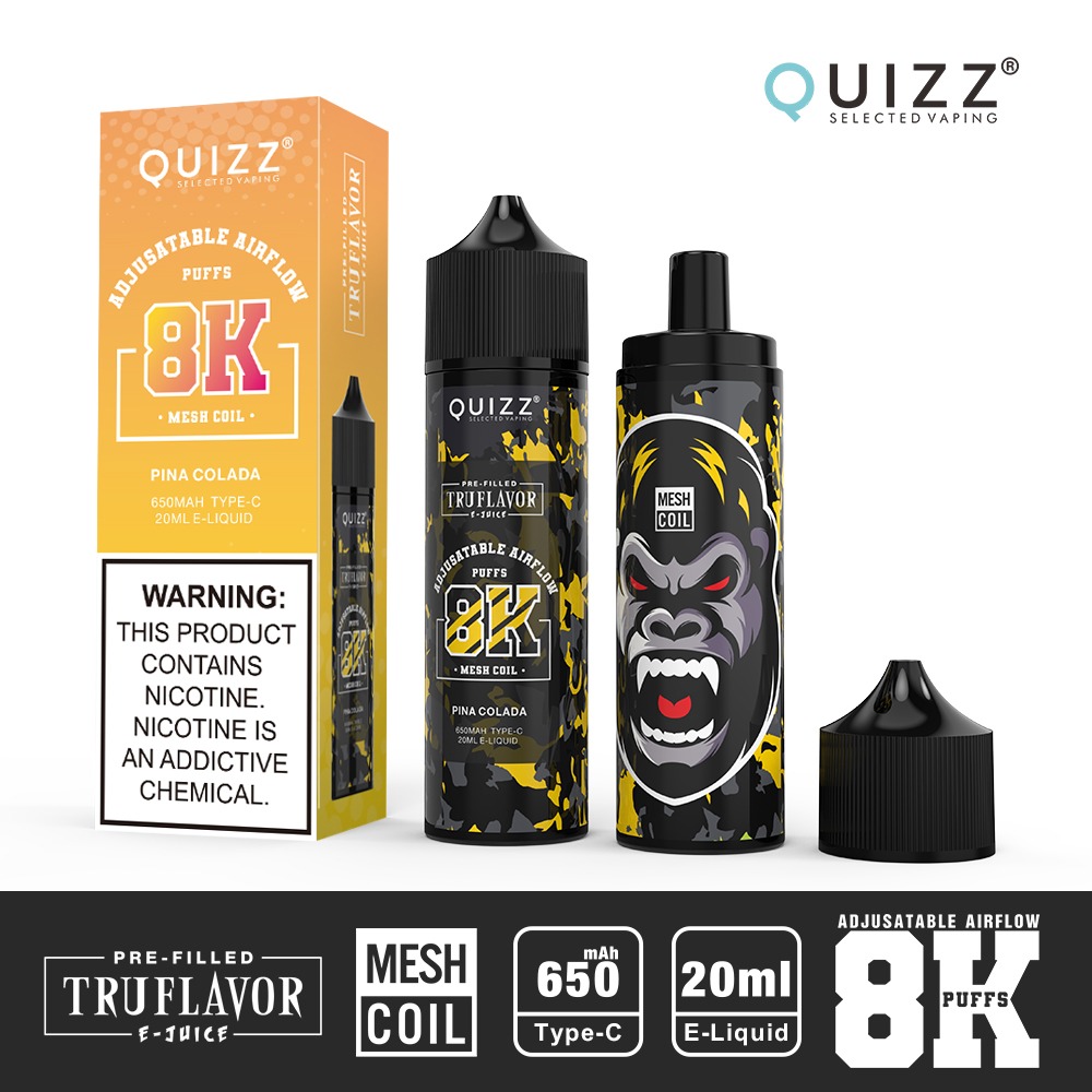 Pina Colada 8000 Puffs Disposable Vape Ct 5