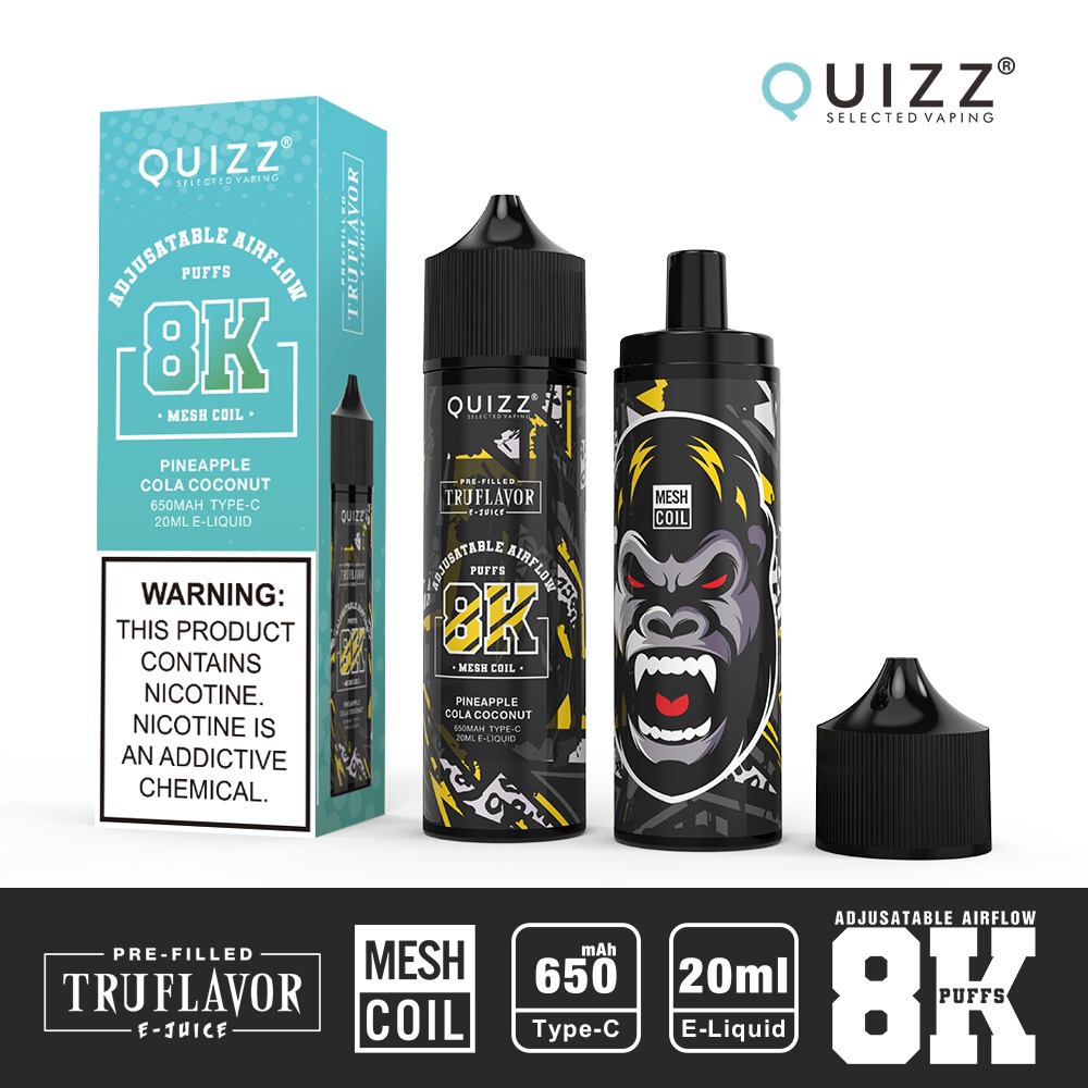 Pineapple Cola Coconut 8000 Puffs Disposable Vape Ct 5