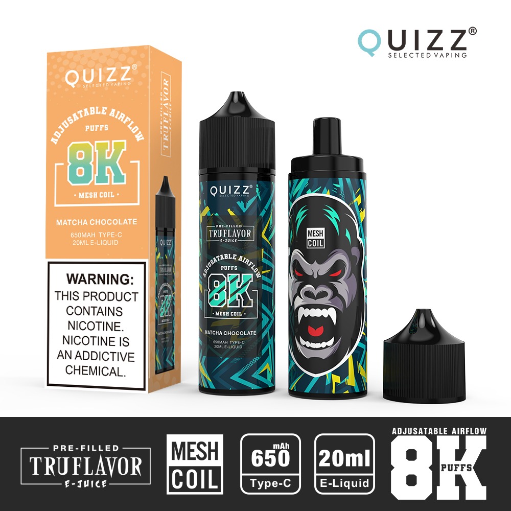 Matcha Chocolate 8000 Puffs Disposable Vape Ct 5