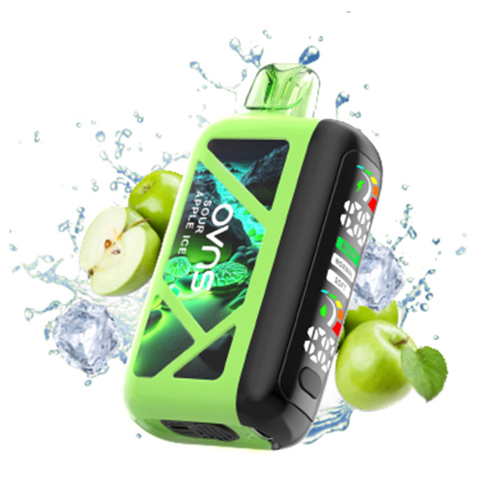 Sour Apple Ice OVNS Pioneer 22000 Puffs Disposable Vape Ct 5