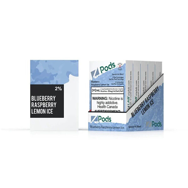 Z Pods 5% Nic Blue Raspberry Lemon Ice Special Edition Ct 5