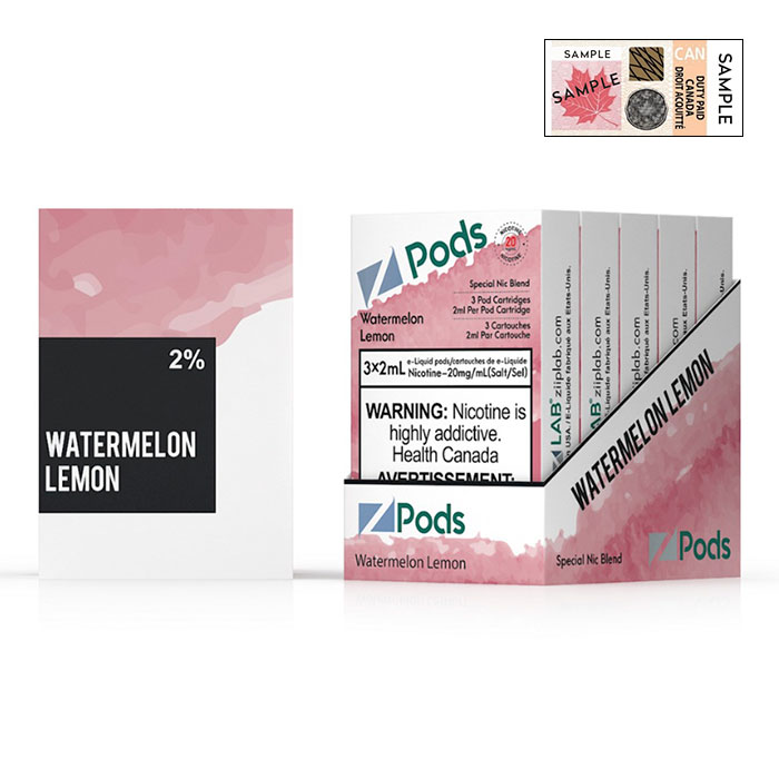 Z Pods 5% Nic Watermelon Lemon Special Edition Ct 5
