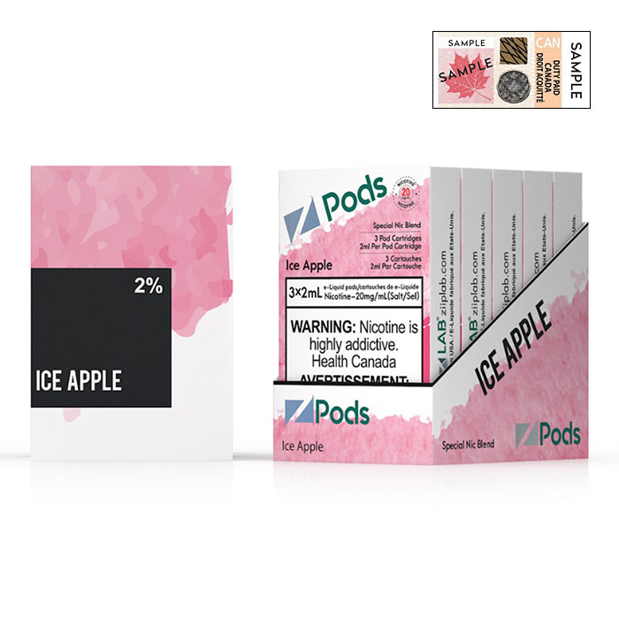 Z Pods 5% Nic Ice Apple Special Edition Ct 5