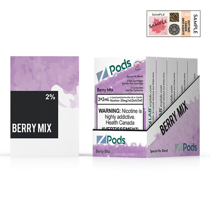 Z Pods 5% Nic Berry Mix Special Edition Ct 5