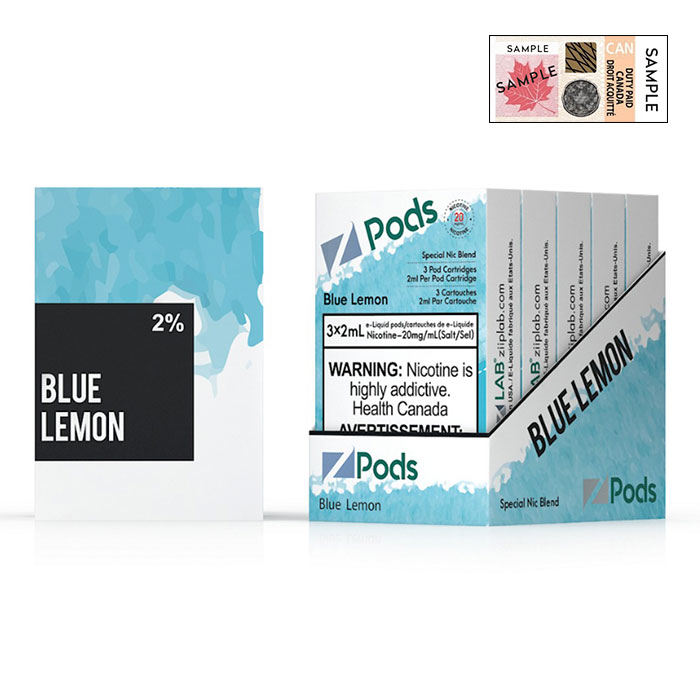 Z Pods 5% Nic Blue Lemon Special Edition Ct 5