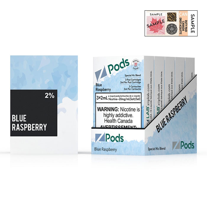 Z Pods 5% Nic Blue Raspberry Special Edition Ct 5