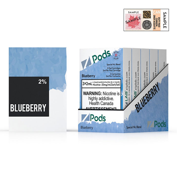 Z Pods 5% Nic Blueberry Special Edition Ct 5