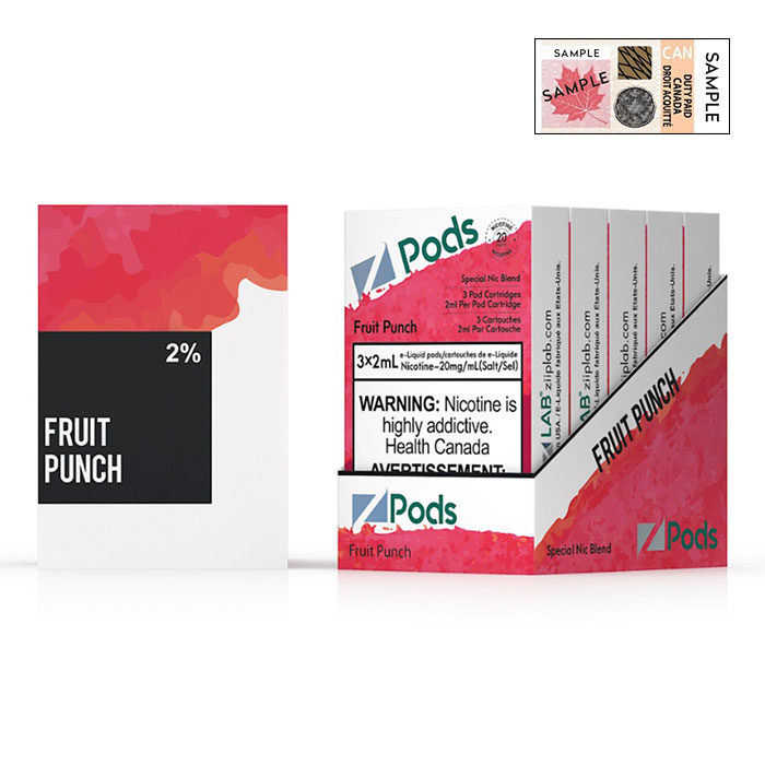 Z Pods 5% Nic Fruit Punch Special Edition Ct 5