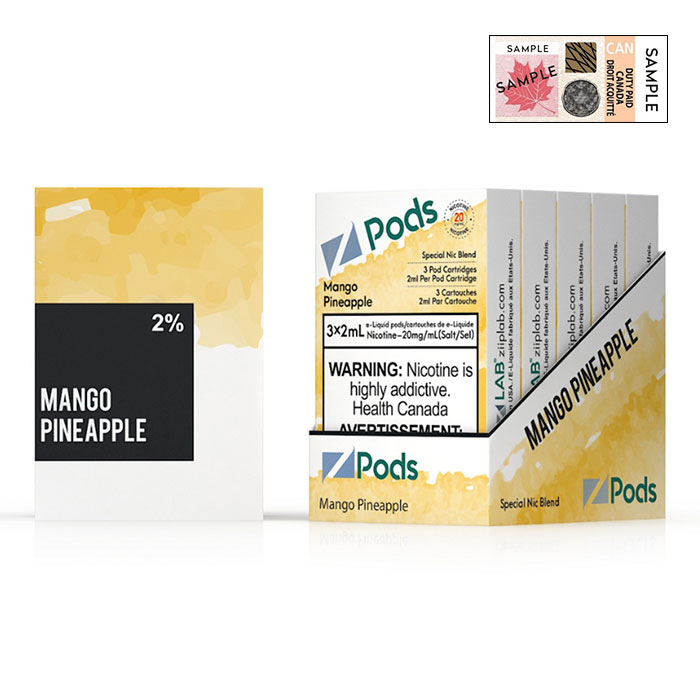 Z Pods 5% Nic Mango Pineapple Special Edition Ct 5
