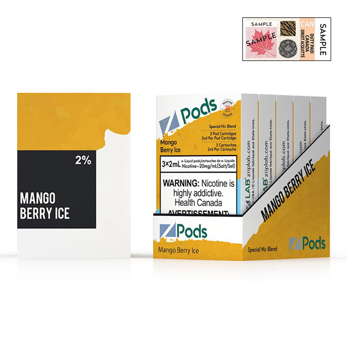 Z Pods 5% Nic Mango Berry Ice Special Edition Ct 5