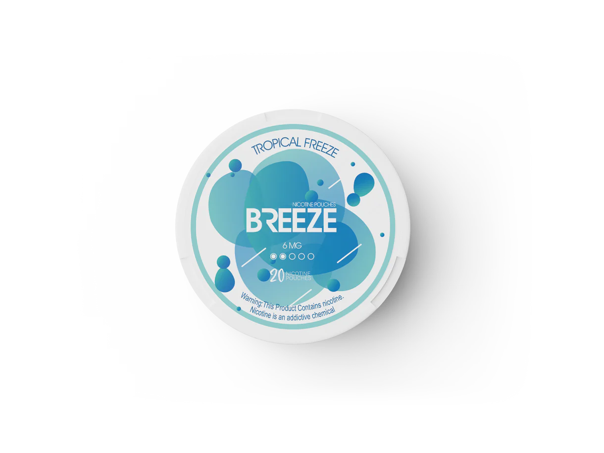 Tropical Freeze 6mg Breeze Nictone Pouch Sleeve of 5