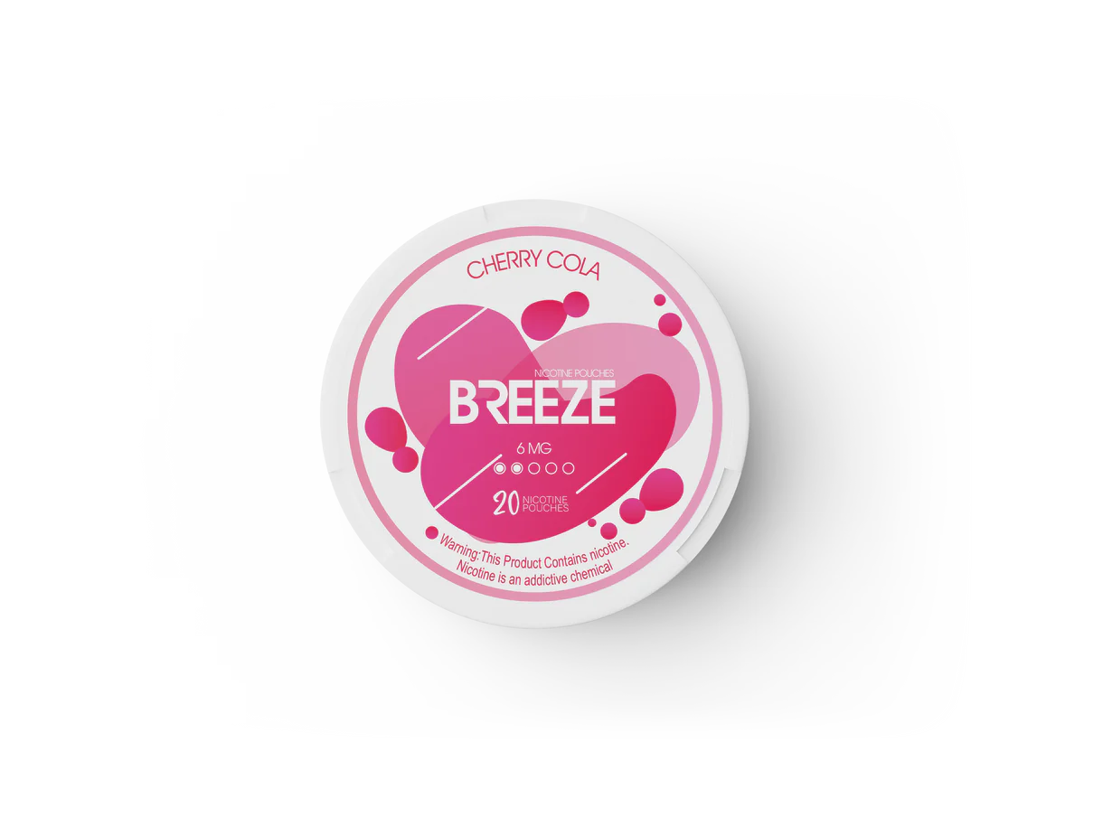 Cherry Cola 15mg Breeze Nictone Pouch Sleeve of 5