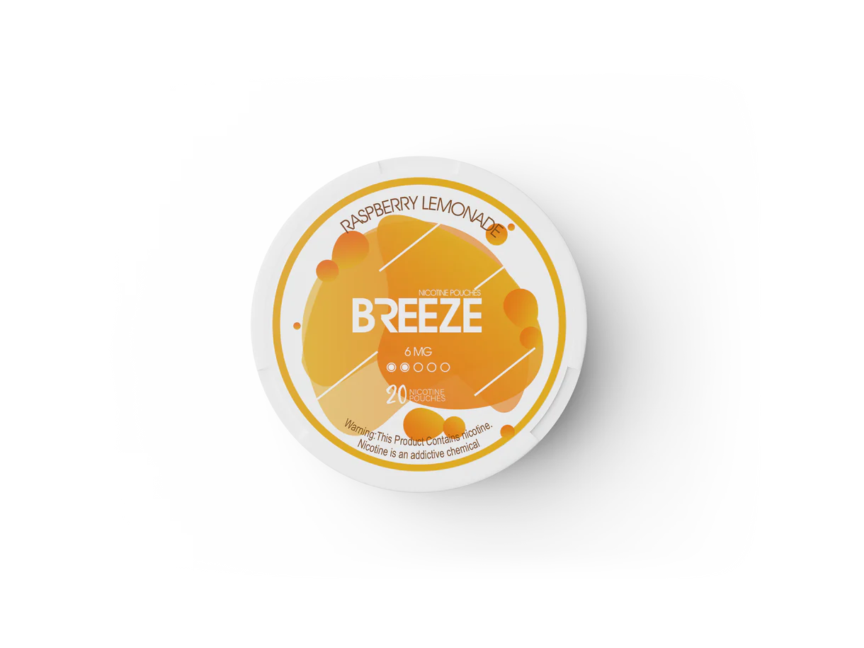 Raspberry Lemonade 6mg Breeze Nictone Pouch Sleeve of 5