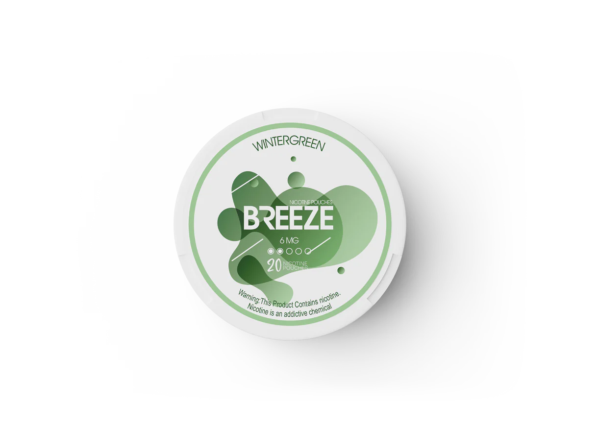 Wintergreen 6mg Breeze Nictone Pouch Sleeve of 5