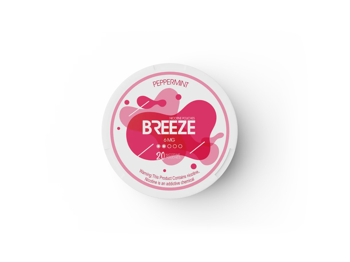 Peppermint 6mg Breeze Nictone Pouch Sleeve of 5