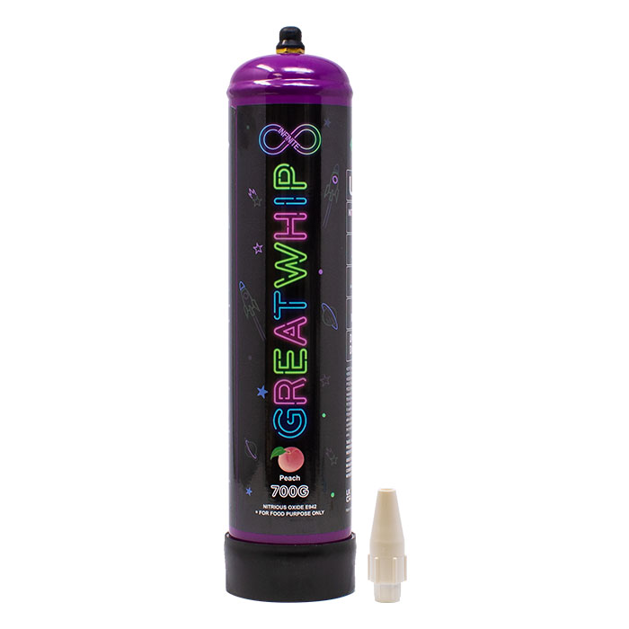 Peach Infinite GreatWhip N2O Whipped Cream Charger 700g
