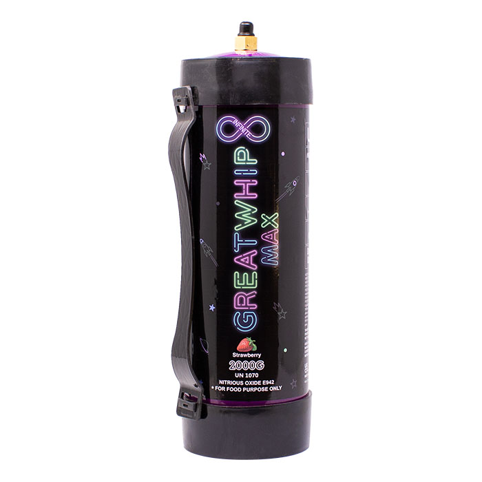 Strawberry GreatWhip N2O Whipped Cream Charger 2000g/3.3L