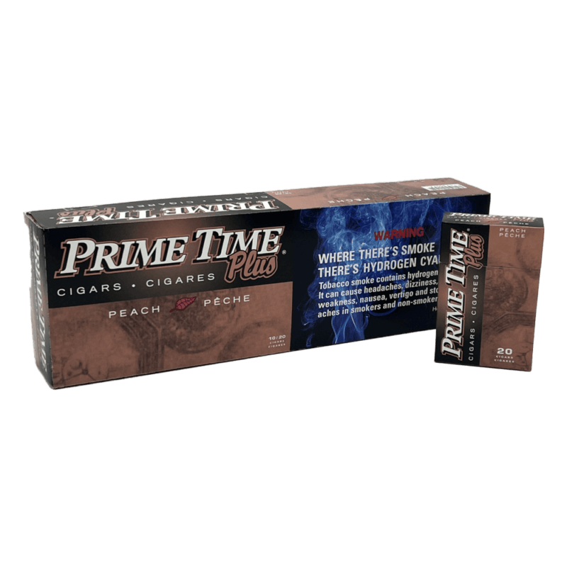 Prime Time Peach Cigars Display of 10 