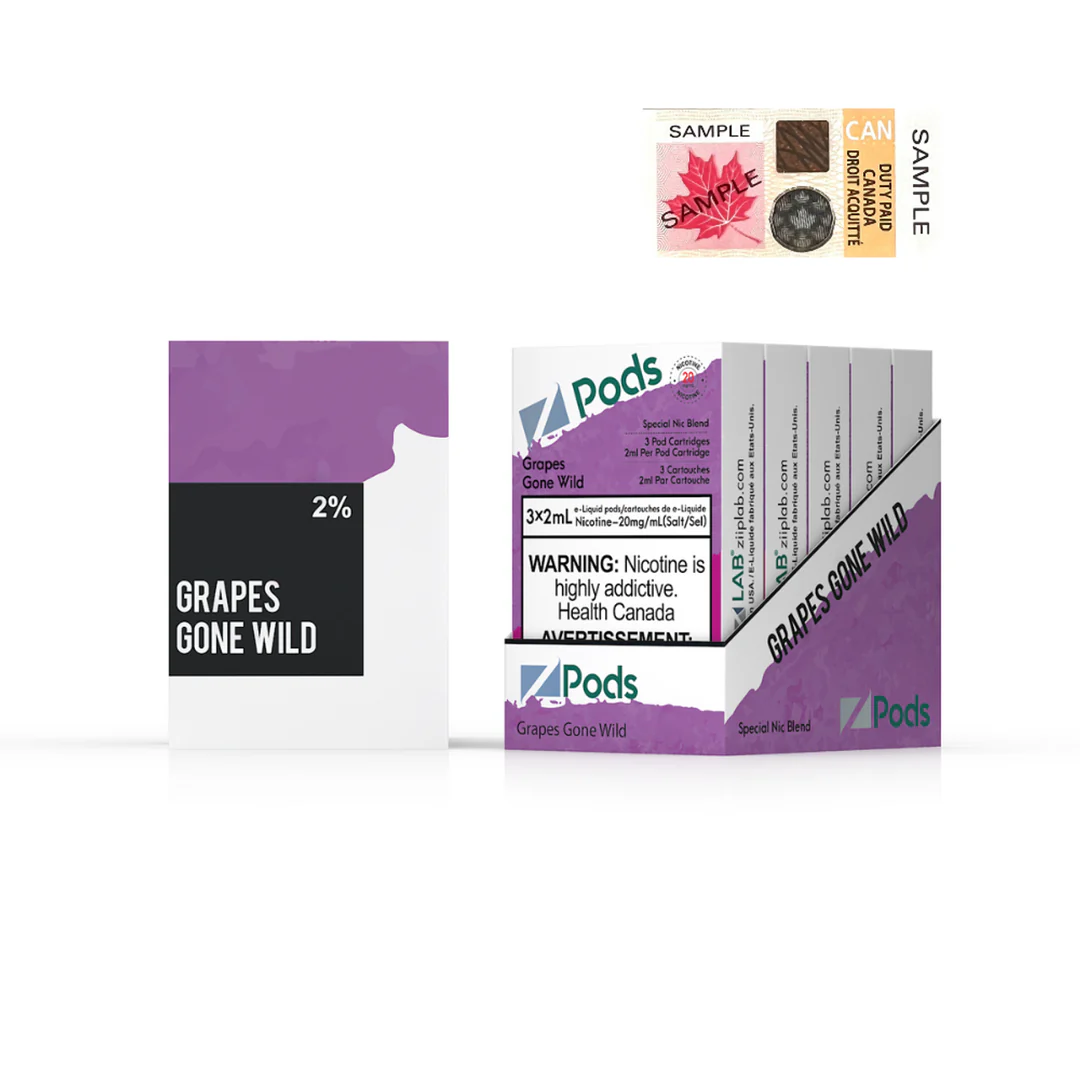 Z Pods 5% Nic Grapes Gone Wild Special Edition Ct 5
