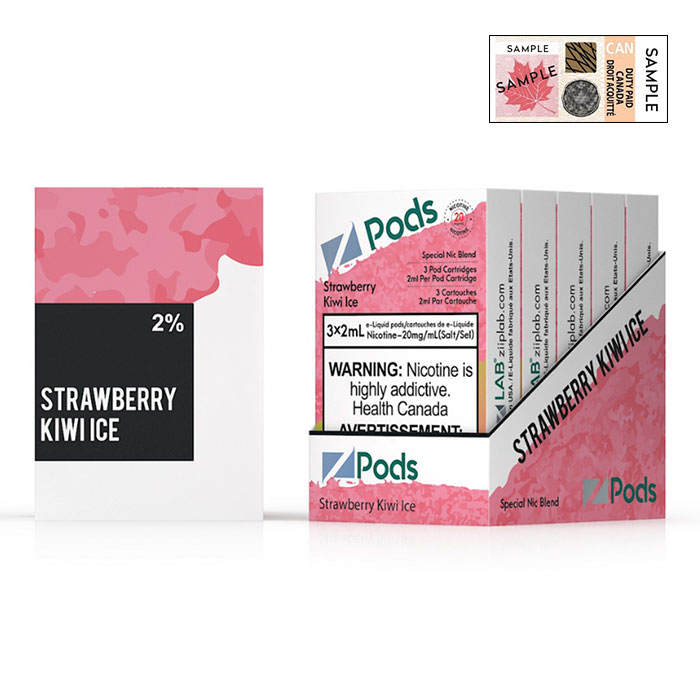 Z Pods 5% Nic Strawberry Kiwi Ice Special Edition Ct 5