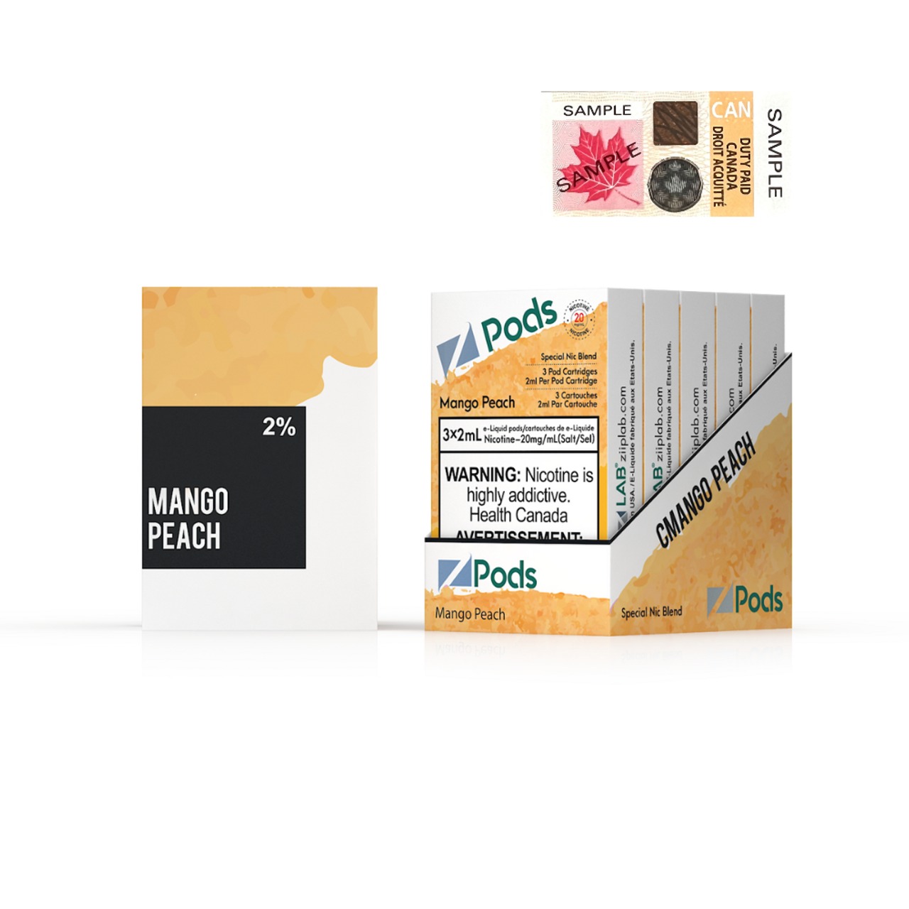 Z Pods 5% Nic Mango Peach Special Edition Ct 5