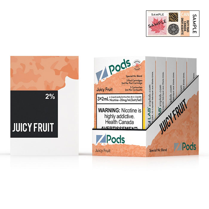 Z Pods 5% Nic Juicy Fruit Special Edition Ct 5