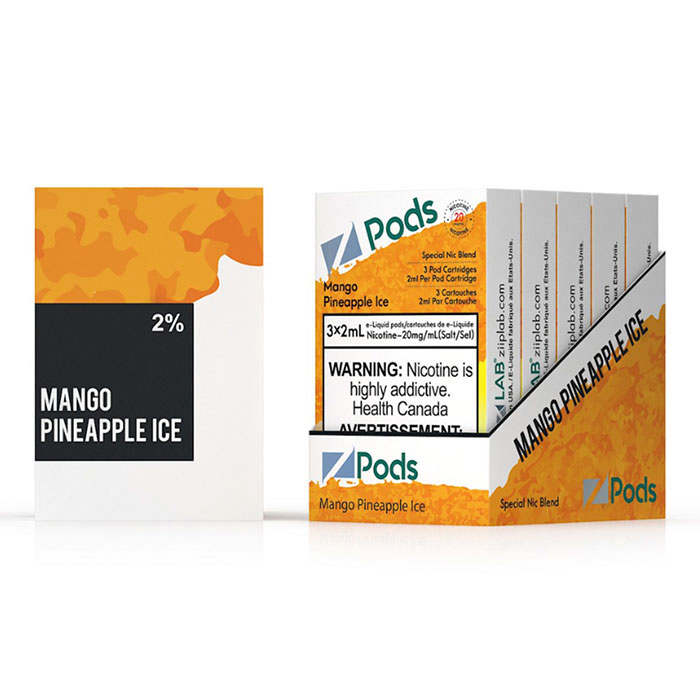 Z Pods 5% Nic Mango Pineapple Ice Special Edition Ct 5