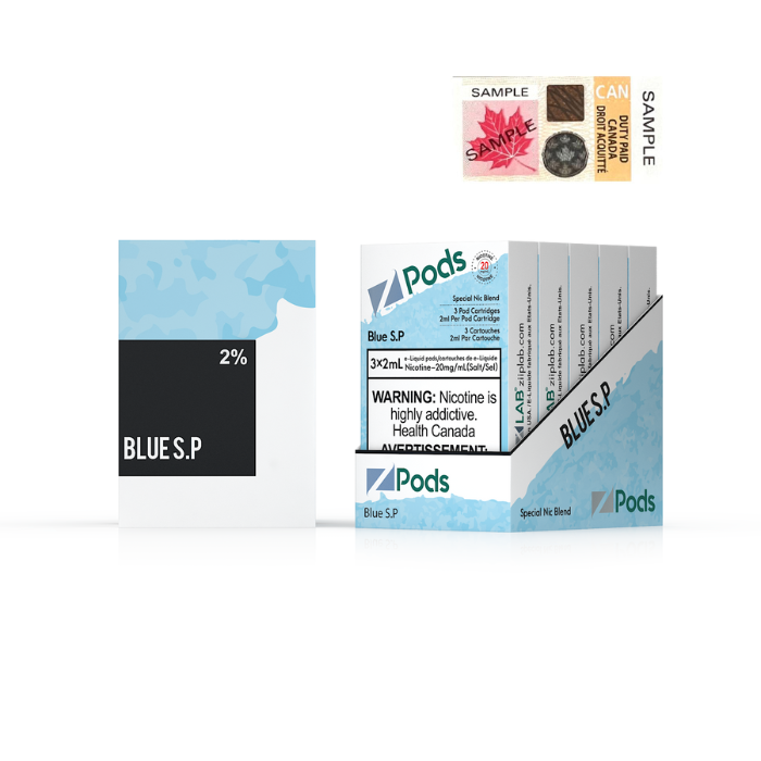 Z Pods 5% Nic Blue Raspberry Peach Special Edition Ct 5
