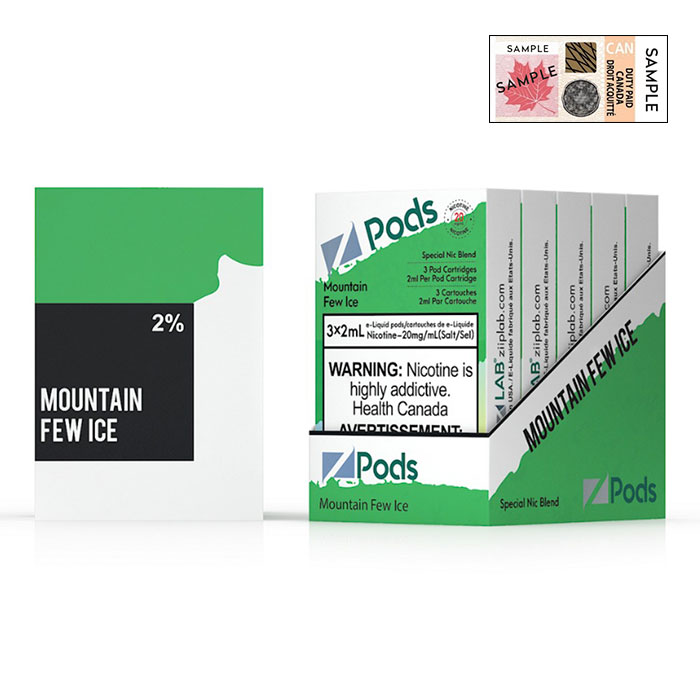 Z Pods 5% Nic Mountain Dew Special Edition Ct 5