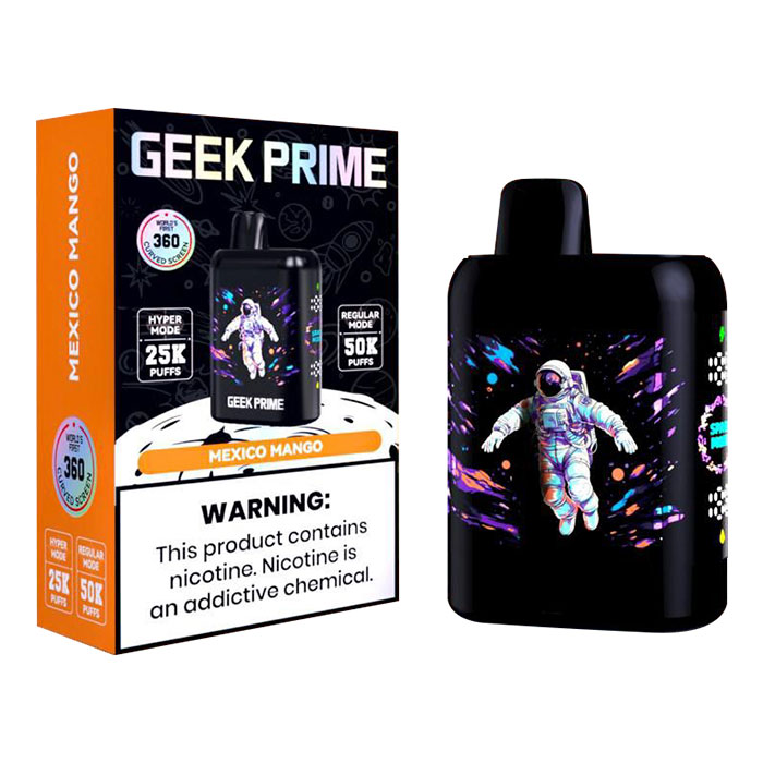 Geek Prime Sour Mango Pineapple 50K Puffs Disposable Vape Ct 5