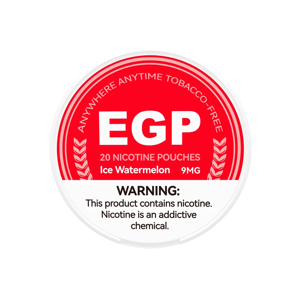 Ice watermelon 9mg EGP Nicotine Pouch Sleeve of 5