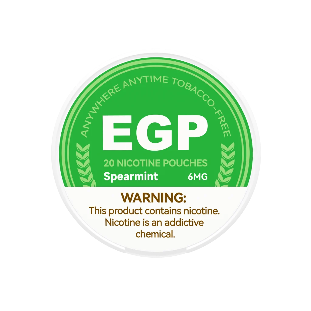 Spearmint 6mg EGP Nicotine Pouch Sleeve of 5