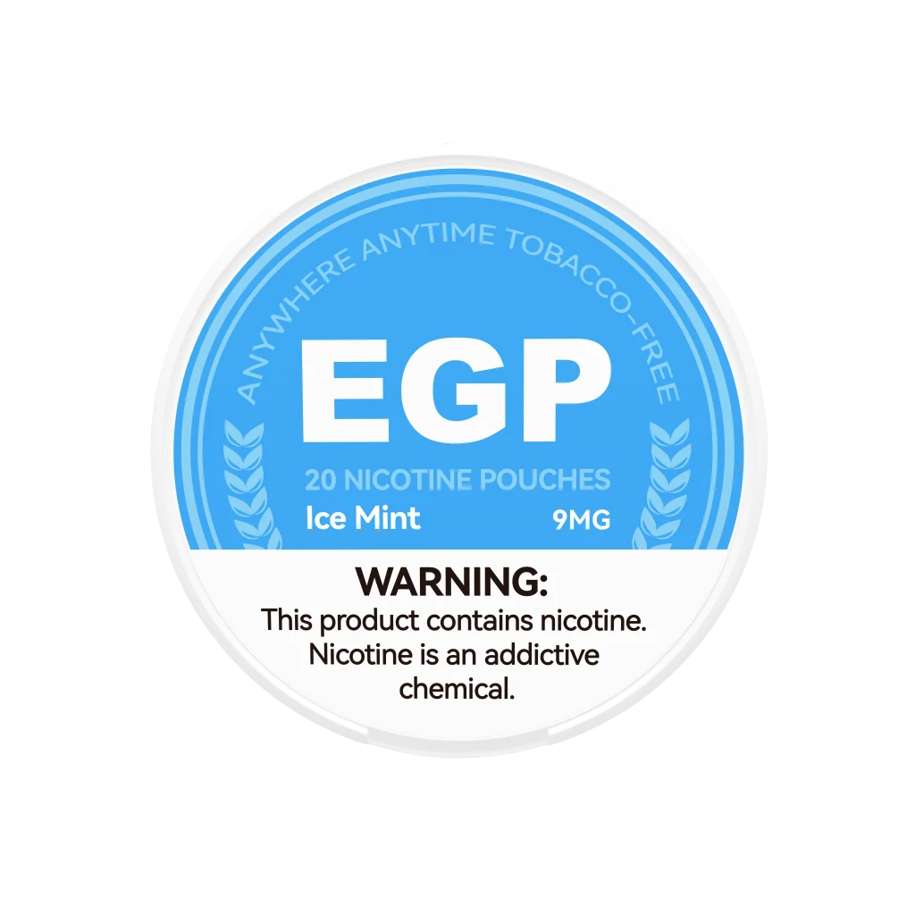 Ice Mint 9mg EGP Nicotine Pouch Sleeve of 5