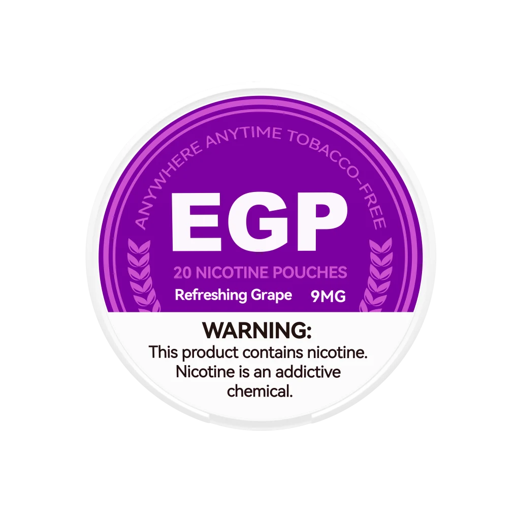 Refreshing Grape 9mg EGP Nicotine Pouch Sleeve of 5