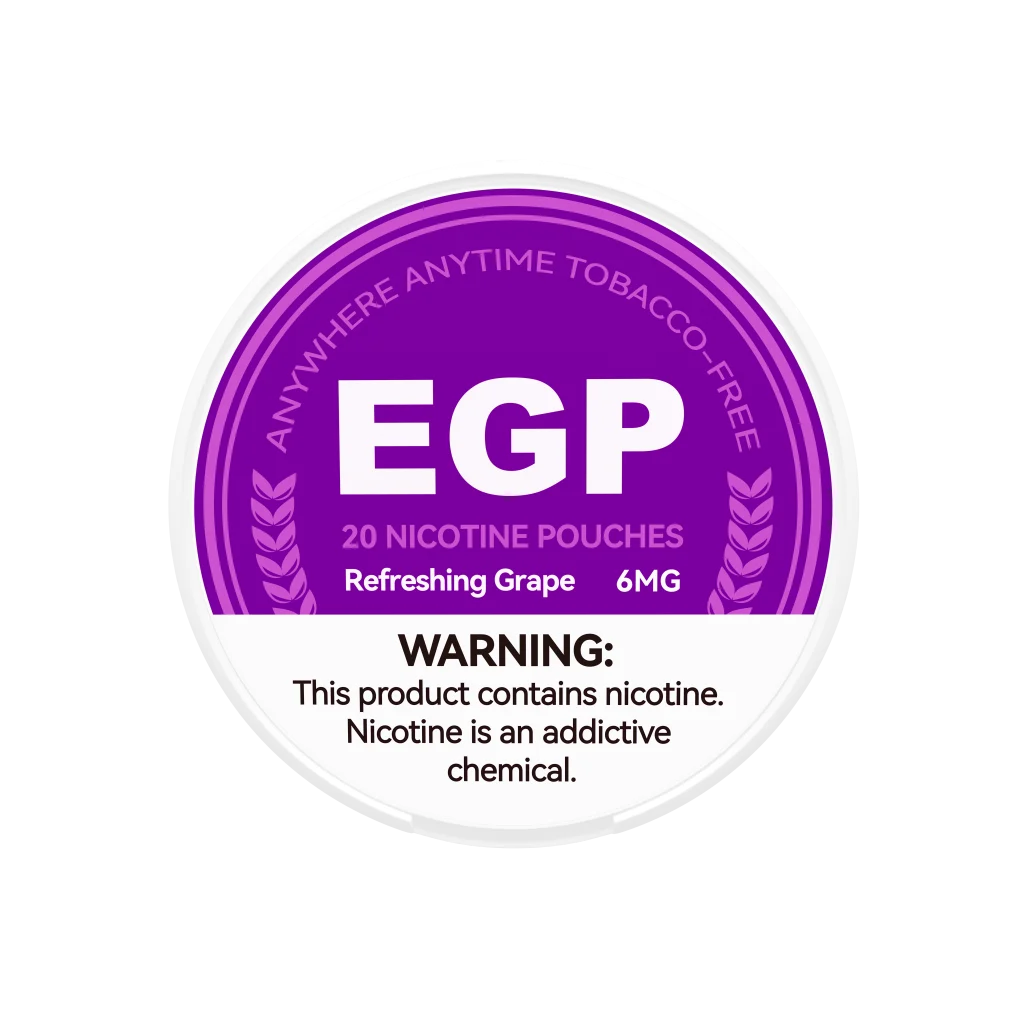 Refreshing Grape 6mg EGP Nicotine Pouch Sleeve of 5