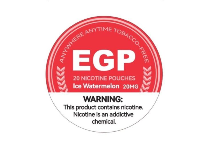 Ice watermelon 14mg EGP Nicotine Pouch Sleeve of 5