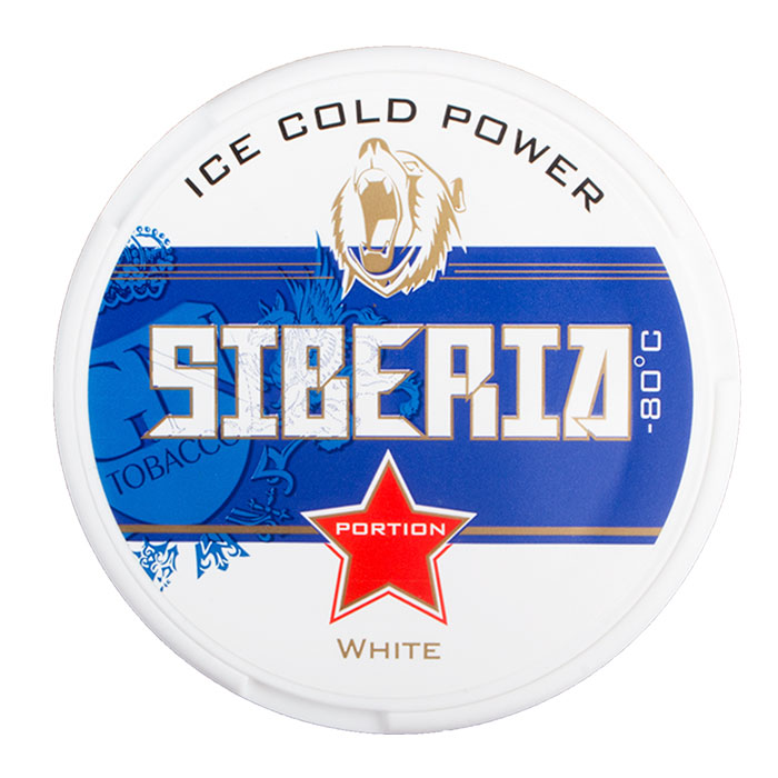 Ice Cold Power White Portion White Siberia Nicotine Pouch Sleeve of 10