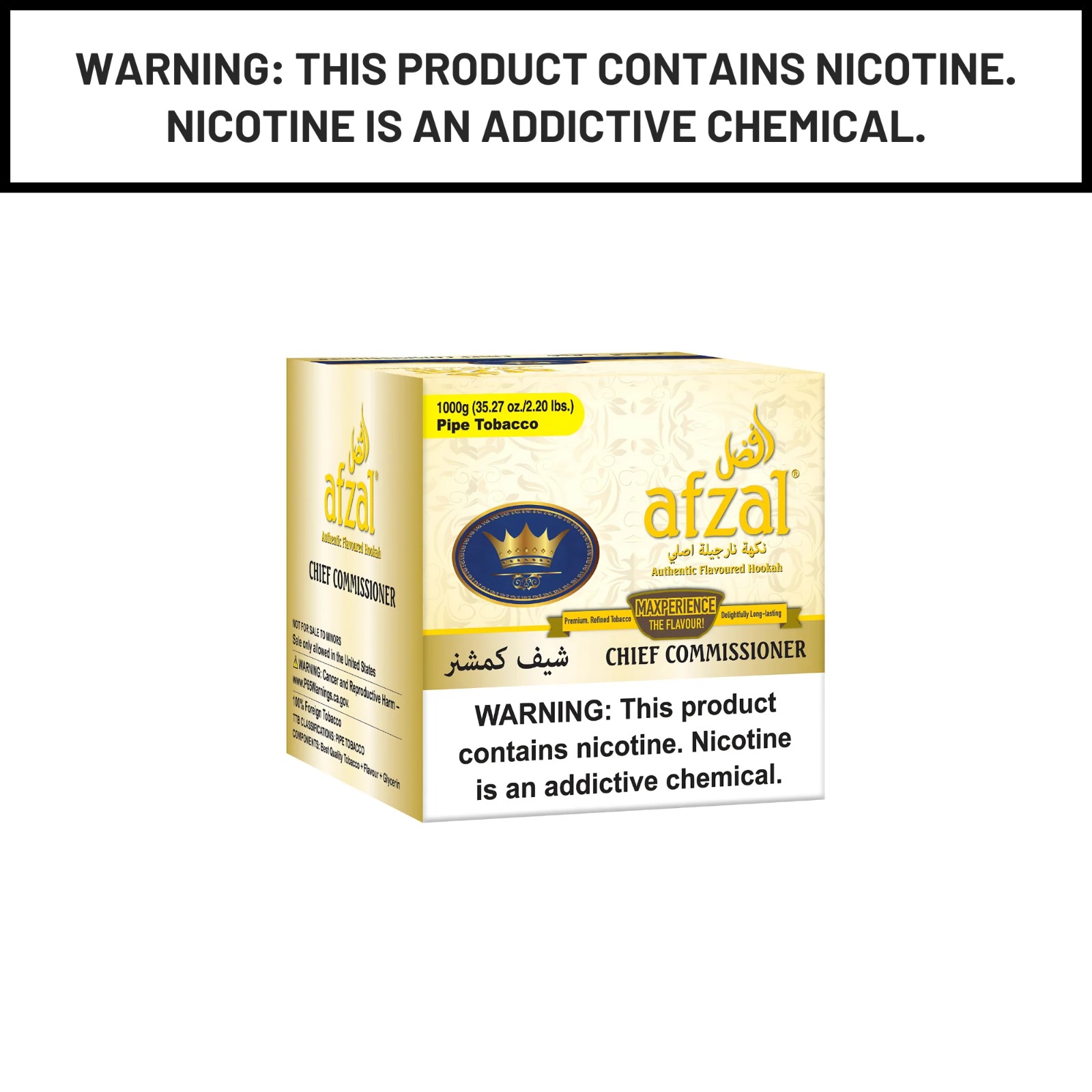 Chief Commissioner Afzal Tobacco Hookah Molasses – 250g 