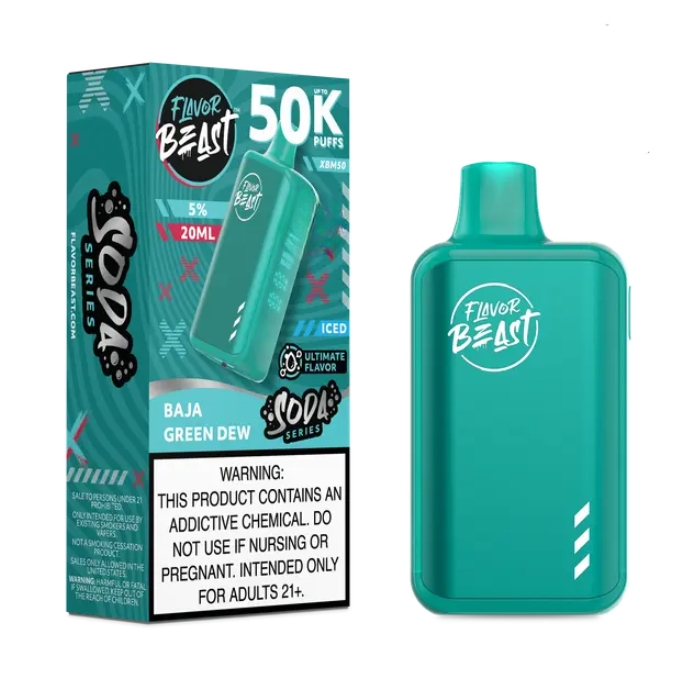 Baja Green Dew Flavor Beast XBM50 50000 Puffs Disposable Vape Ct-5