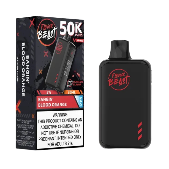 Bangin’ Blood Orange Iced Flavor Beast XBM50 50000 Puffs Disposable Vape Ct-5
