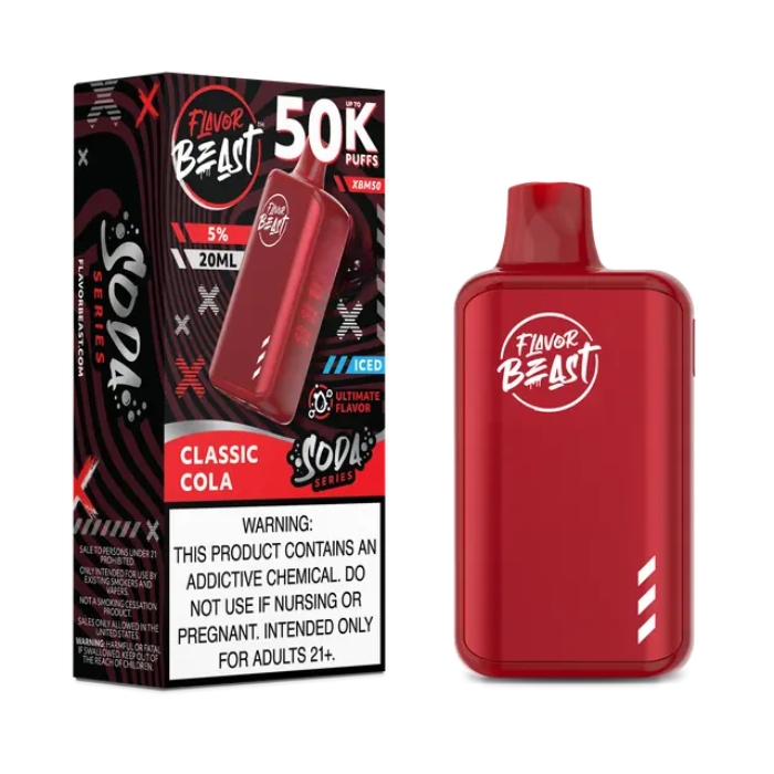 Classic Cola Flavor Beast XBM50 50000 Puffs Disposable Vape Ct-5
