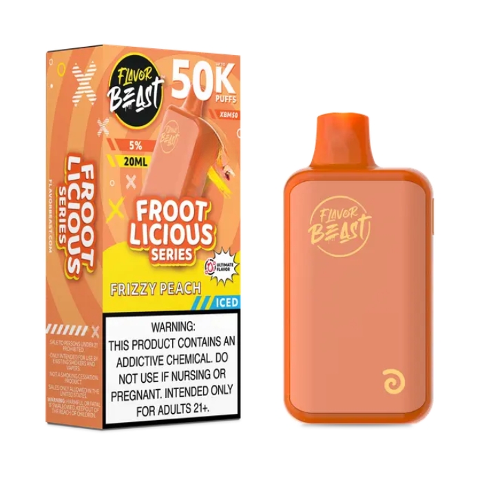 Frizzy Peach Flavor Beast XBM50 50000 Puffs Disposable Vape Ct-5