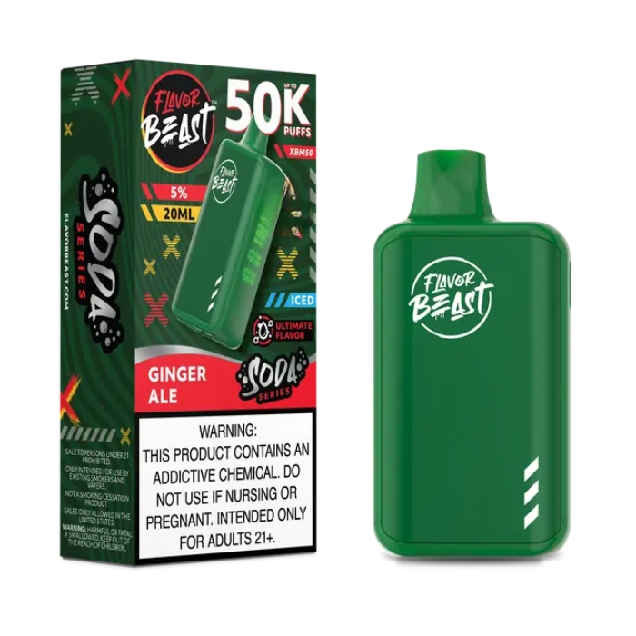 Ginger Ale Flavor Beast XBM50 50000 Puffs Disposable Vape Ct-5